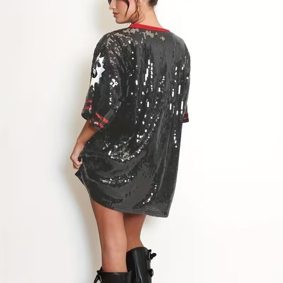 Newspaper Sequin Dress Size S - Picture 2 of 4